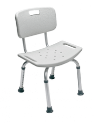 Graham Field Bath Seat W/ Back (4/CS) Platinum Col
