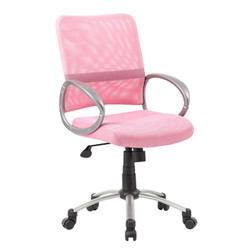 Boss B6416 Mesh Back W/ Pewter Finish Task Chair