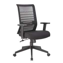 Boss B6566-BK Horizontal Mesh Back Task Chair Synchro-Tilt Mechanism