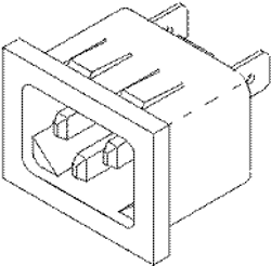 Snap In Ac Receptacle Replacement OEM Part #015-0639-00