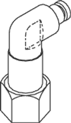 Swivel Elbow (1/8" Oush In X 1/8"fpt) Replacement OEM Part #(OEM Part # Not Available)