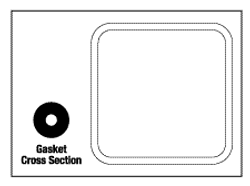 Door Gasket (16" X 16") Replacement OEM Part #61301605017/58397