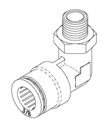 Swivel Elbow (3/8" Push In X 1/8" Mpt) Replacement OEM Part #(OEM Part # Not Available)