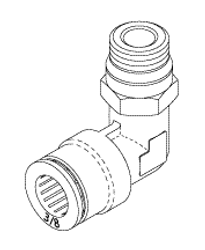 Swivel Elbow (3/8" Push In X 1/4" Mpt) Replacement OEM Part #(OEM Part # Not Available)
