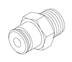 Male Connector (5/32" Push In X 1/8" Mpt) Replacement OEM Part #(OEM Part # Not Available)