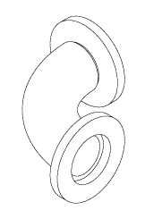 Vacuum Radius Elbow (3/4") Replacement OEM Part #(OEM Part # Not Available)