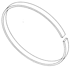 Rubber Headliner Replacement OEM Part #421411 / 42055112 / 0551-605-001