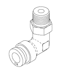Swivel Elbow (1/4" Push In X 1/8" Mpt) Replacement OEM Part #56113