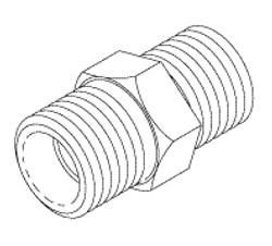 Adaptor (1/4 Mpt X 1/4 Mpt) Replacement OEM Part #(OEM Part # Not Available)