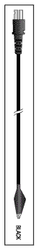 Leadwire Black 30" Dual/alligator Replacement OEM Part #(OEM Part # Not Available)
