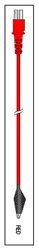 Leadwire Red 30" Dual/alligator Replacement OEM Part #(OEM Part # Not Available)