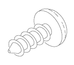 Phillips Pan Head Screw #4 Replacement OEM Part #003.031.00