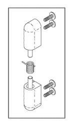 Pivot Hinge (access Door) Replacement OEM Part #MU08163/68 510 05/83 300 08 (Pivot Hinge Only)