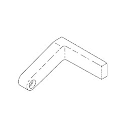 Hinge (access Panel) Front Left Replacement OEM Part #MU12695/83 300 31 (Hinge Only)