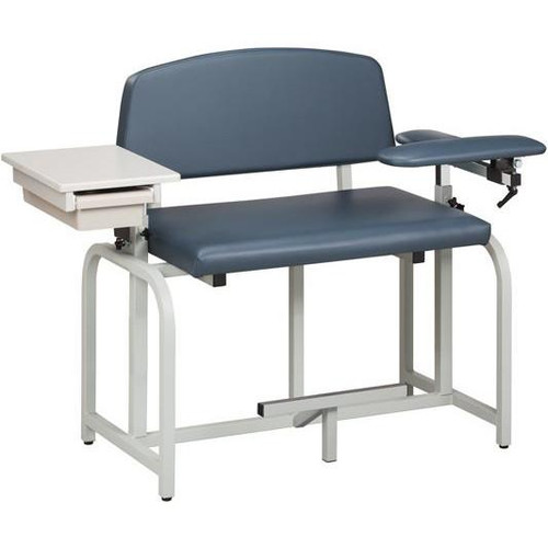 Clinton Lab X Series Bariatric Extra-Tall Draw Chair w/Padded Flip Arm and Drawer (66092B)