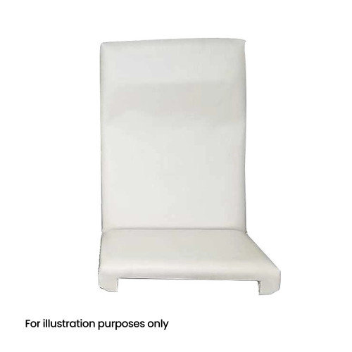 Custom white upholstery for the midmark 104, 105, and 107 before installation.