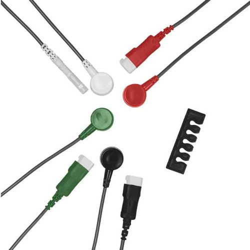 ConMed D Series 3 Lead Snap Style Shielded Safety Leadwires