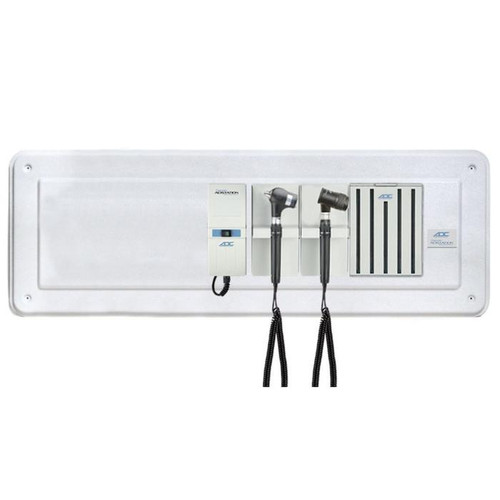 ADC Adstation 5681-35 3.5V Wall PMV Otoscope-Dermascope Diagnostic Set with Wallboard for ADView 2