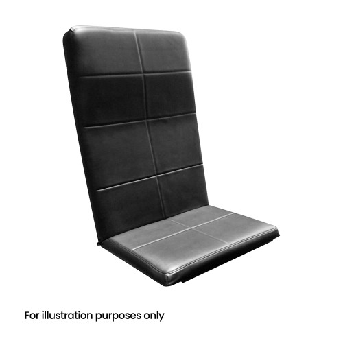 Custom black upholstery for the midmark ritter 404 before installation.
