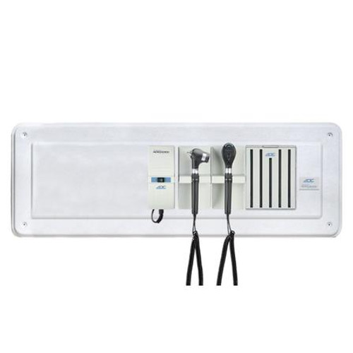 ADC Adstation 5680 3.5V Wall PMV Otoscope-Ophthalmoscope Diagnostic Set with Wallboard for ADView 2