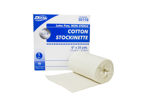 Dukal™ 30116 Cotton Sterile Stockinette LF 6"x 25yd Non-Sterile