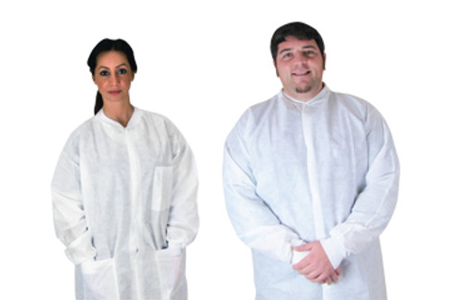 Dukal™ 344 AntiSterileatic Lab Coat XXL  No Pocket Non-Sterile