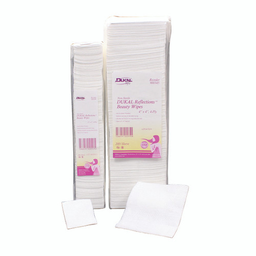Dukal™ 900340 Reflections Beauty Wipe 2"x 2" 4ply