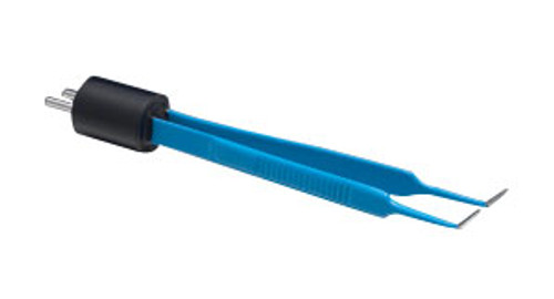 A841 Reusable Bi-polar forceps - McPherson 3 1/2" Curved w/ 5mm tip, Coated