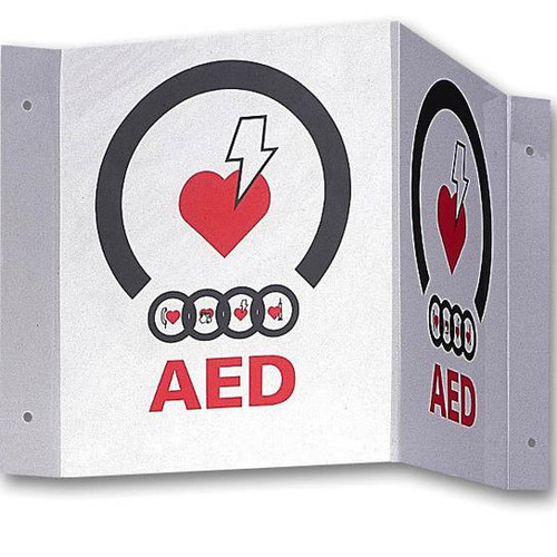 AED Plus 3-D Wall Sign