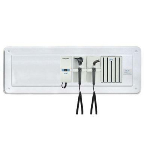 ADC Adstation 5611-36 3.5V Wall Otoscope/Throat Illuminator Diagnostic Set with Wallboard for ADView 2