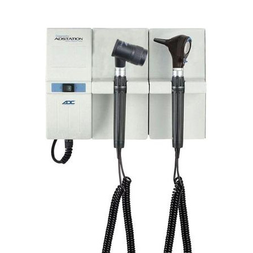 ADC Adstation 5611-5 3.5V Wall Otoscope/Dermascope Diagnostic Set