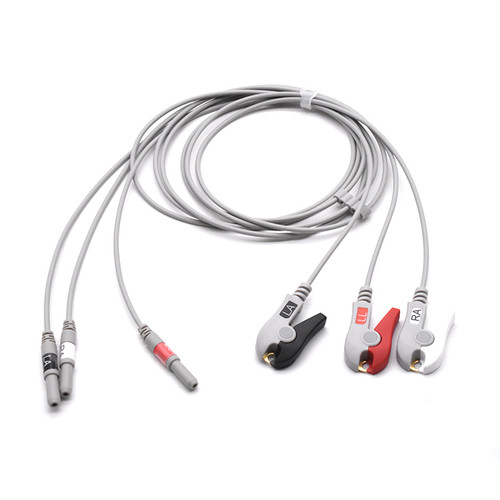 Holter ECG Compatible Leadwire  3 Leads - Grabber
