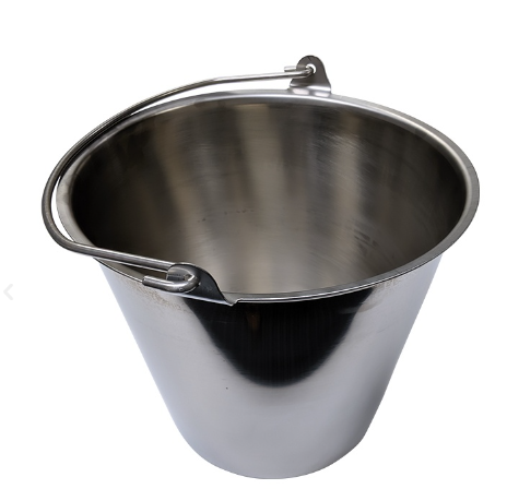 (Discontinued) Brewer Stainless Steel Kick Bucket Pail Only (48712)