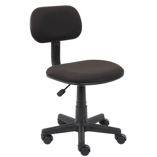 Boss Office Products B205-BK Black Fabric Steno Chair