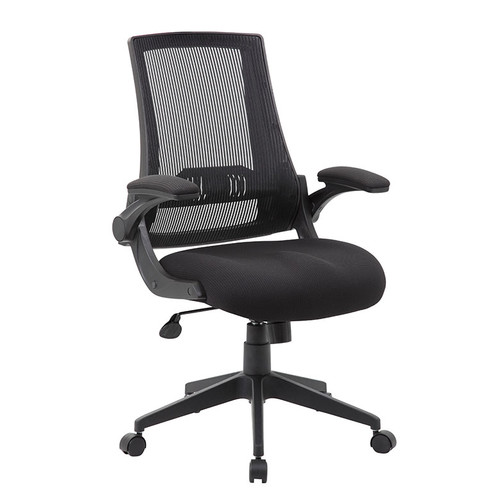 Boss B6776 Mesh Back Flip Arm Task Chair