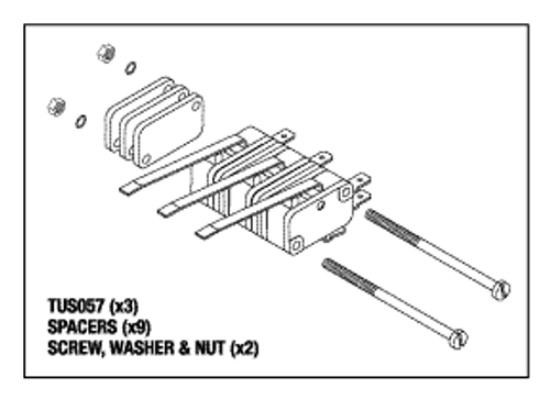 Microswitch Kit Replacement OEM Part #ELE036-0012 (Switch Only)