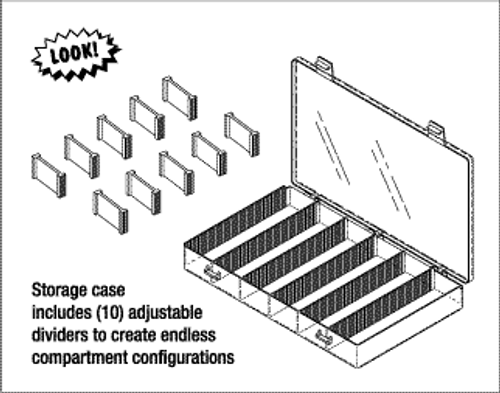 16 Adjustable Compartment Storage Case Replacement OEM Part #(OEM Part # Not Available)