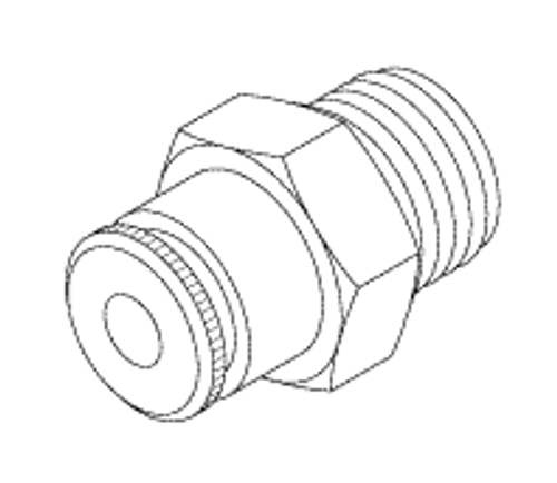 Male Connector (5/32" Push In X 1/8" Mpt) Replacement OEM Part #(OEM Part # Not Available)