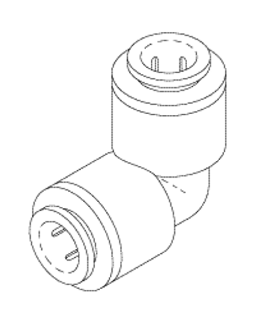 Elbow Fitting (3/8" Push In X 3/8" Push In) Replacement OEM Part #ME01-0027