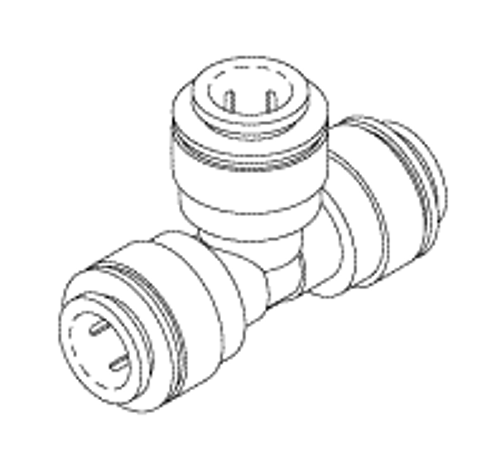 Tee Fitting (3/8" Push In) Replacement OEM Part #MT02-0017