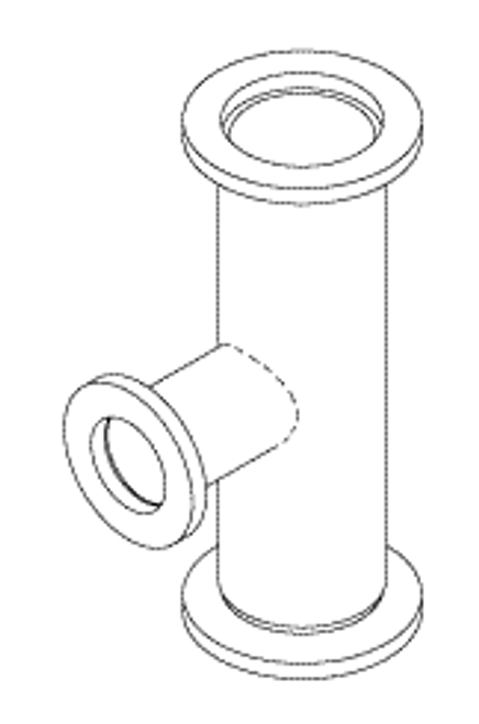 Vacuum Reducer Tee (1" X 1" X  3/4") Replacement OEM Part #(OEM Part # Not Available)