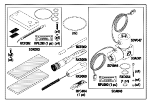 Vaporizer/condenser Service Kit Replacement OEM Part #02-52410-X-XXX