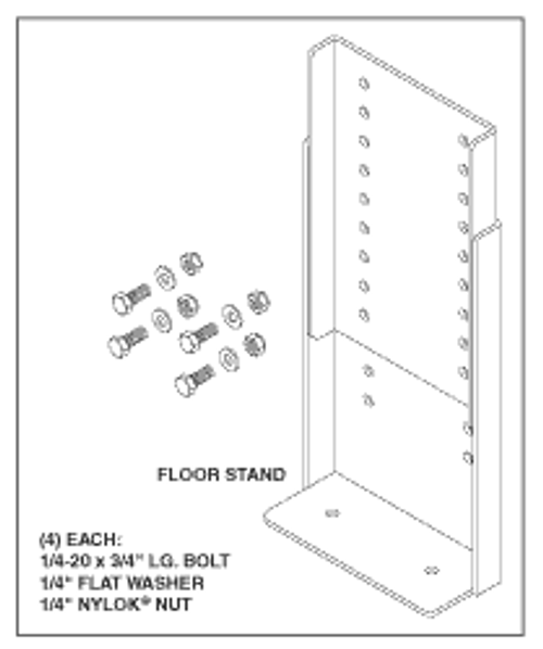 Adjustable Floor Stand Replacement OEM Part #(OEM Part # Not Available)