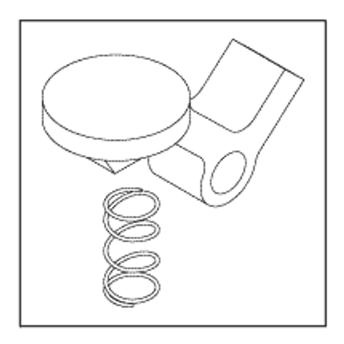 Latch Kit (armrest) Replacement OEM Part #61.0030.00 (Latch), 013-017-00 (Compression Spring)