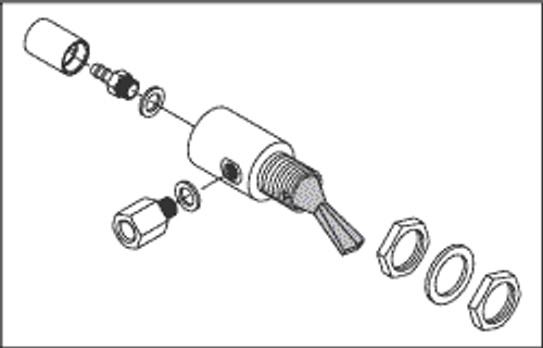 Cup Fill Toggle Valve (gray) Replacement OEM Part #(OEM Part # Not Available)