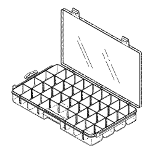 34 Adjustable Compartment Storage Case Replacement OEM Part #(OEM Part # Not Available)