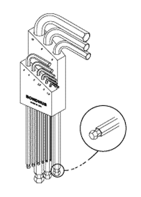 L Hex Wrench Set (metric) Replacement OEM Part #(OEM Part # Not Available)