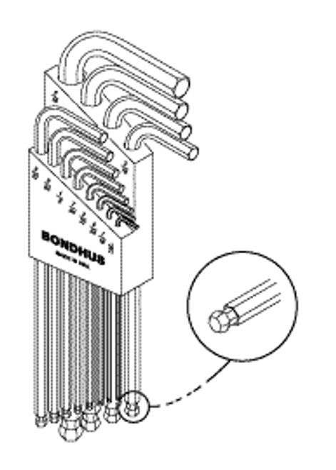 L Hex Wrench Set (inch) Replacement OEM Part #(OEM Part # Not Available)