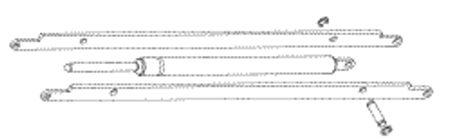 Gas Spring Assembly  Unit Mount (185 Lbs ) Replacement OEM Part #026479