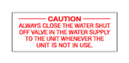 Label (caution) Replacement OEM Part #(OEM Part # Not Available)